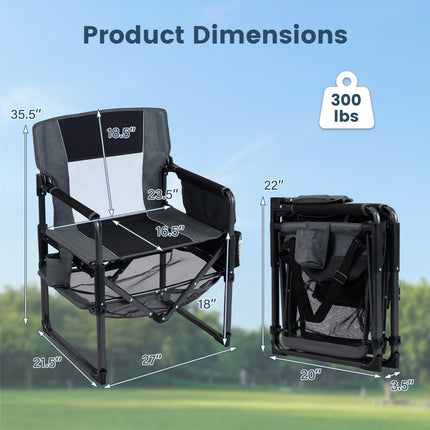 Heavy Duty Camping Chair with Cup Holder and Opener