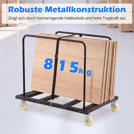 Heavy Duty Folding Table Cart with Lockable Wheels
