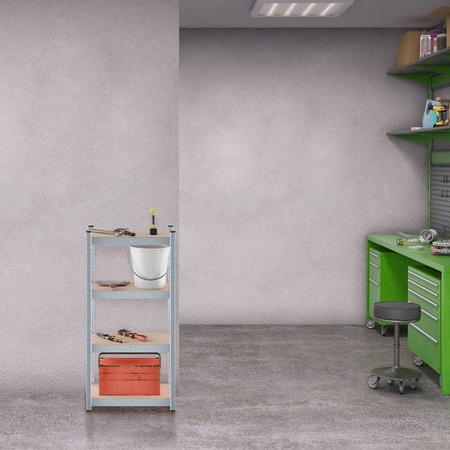Heavy Duty Galvanised Metal Shelving Unit, Adjustable
