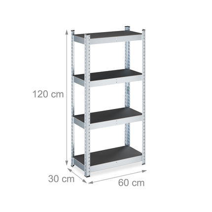 Heavy Duty Galvanised Metal Shelving Unit, Adjustable