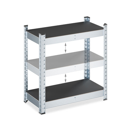 Heavy Duty Galvanised Metal Shelving Unit, Adjustable