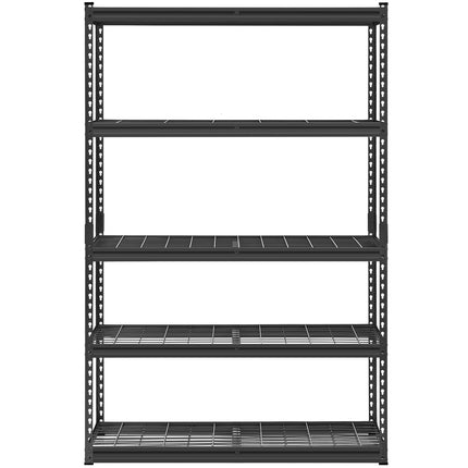 Heavy Duty Garage Shelving, 5-Tier 2500 Lb, Black