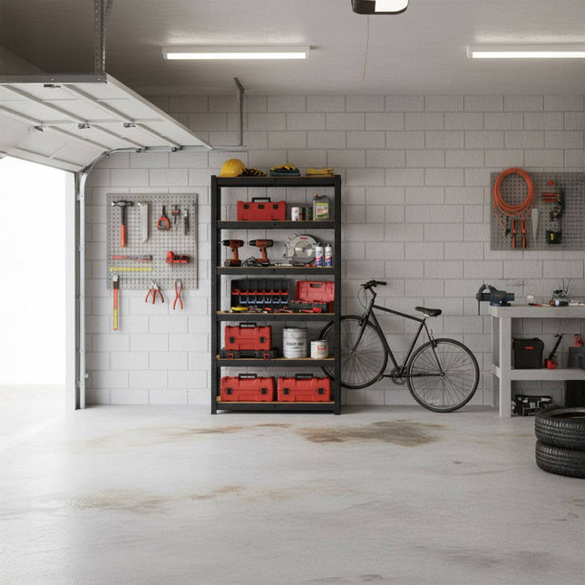 Heavy-Duty Metal Shelving Unit, 500kg Capacity