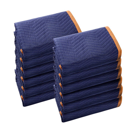 Heavy Duty Moving Blankets, 80 x 72 in, 12 Pack