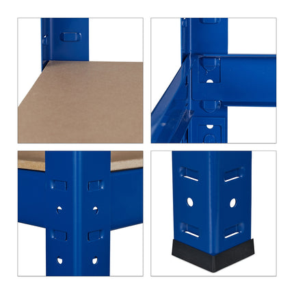 Heavy Duty Shelving Unit 220 cm Blue