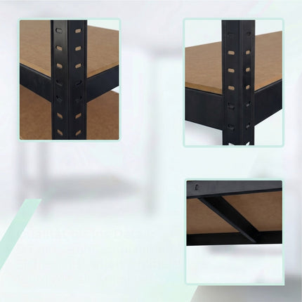 Heavy-Duty Steel Mobile Shelving, Adjustable, Locking Castors