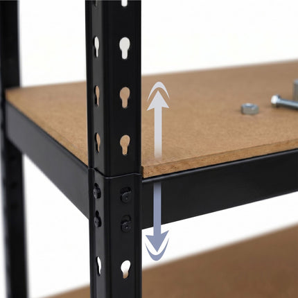 Heavy-Duty Steel Mobile Shelving, Adjustable, Locking Castors