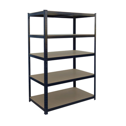 Heavy-Duty Steel Rack, 5 Adjustable Shelves