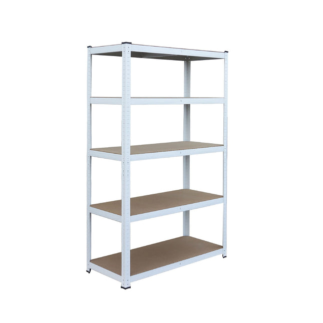 Heavy-Duty Steel Shelving Unit, 5 Adjustable Tiers
