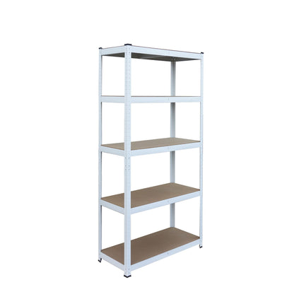 Heavy-Duty Steel Shelving Unit, 5 Adjustable Tiers