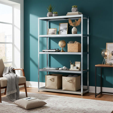 Heavy-Duty Steel Shelving Unit, 5 Tiers, 875 kg Capacity