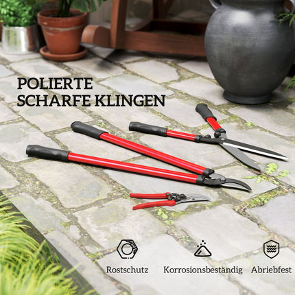 3-Piece Garden Tool Set with Rust-Resistant Blades