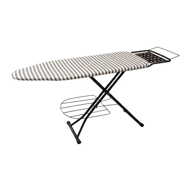 Height-Adjustable Ironing Board with Iron Rest, 110x33 cm