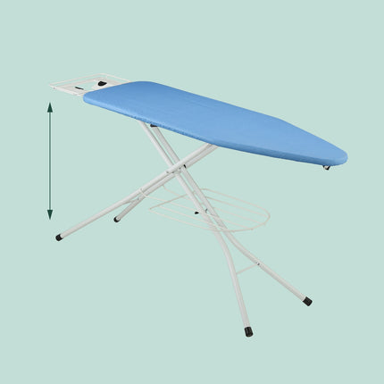 Height-Adjustable Ironing Board with Iron Rest, 120x38 cm