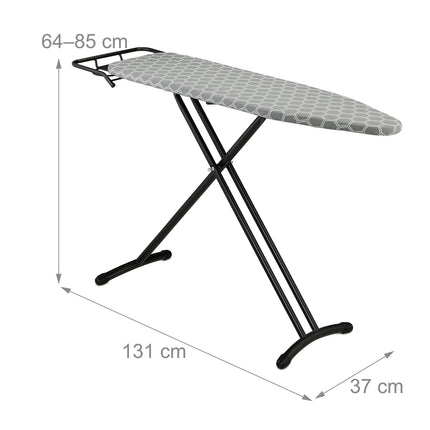 Height-Adjustable Ironing Board with Iron Rest