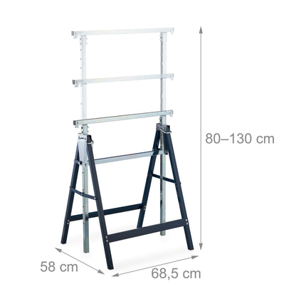 Height-adjustable brackets, 2 pcs