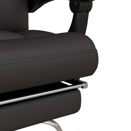 Ergonomic brown office chair with massage, 120 kg capacity