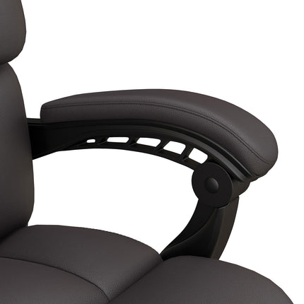 Ergonomic brown office chair with massage, 120 kg capacity