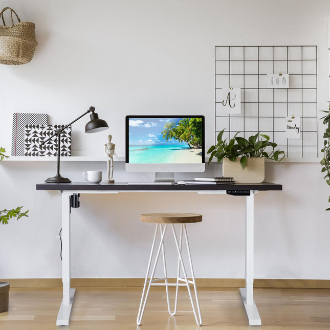 Height adjustable table frame