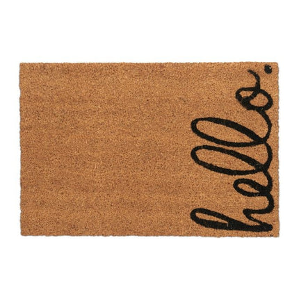 Hello coconut door mat
