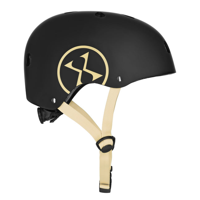 Helmet, Black-Beige, Size S (52-56cm)