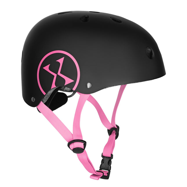 Helmet Black-Pink, Size M (55-58cm)