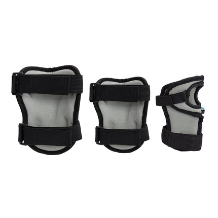 Helmet and Pads Set, Size M, Gray-Blue