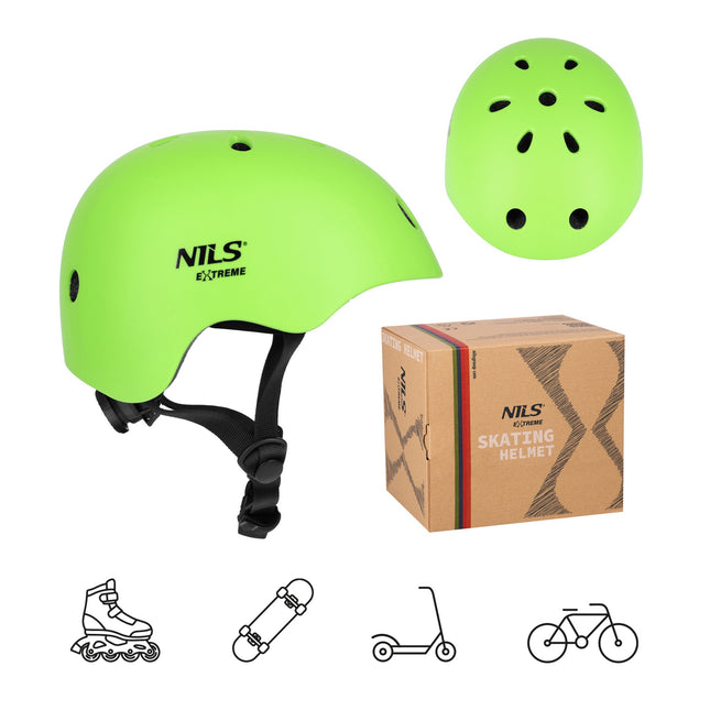 Helmet for Skating, Green, XS (48-52cm), In-Mold Tech