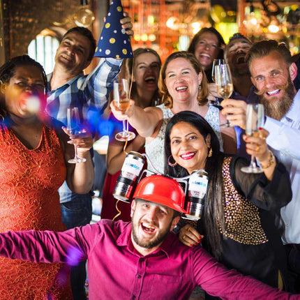Helmet for drinking at parties