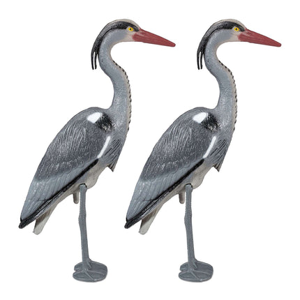Heron garden figure set of 2