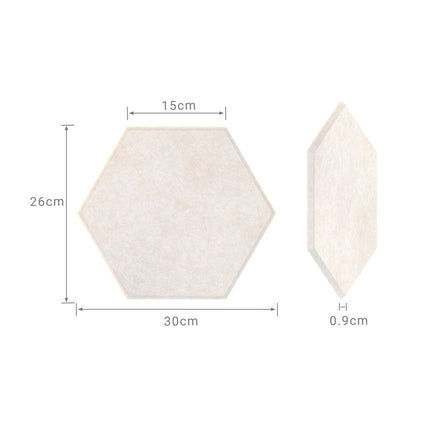 Hexagon Acoustic Panels, Self-Adhesive, Noise-Reducing