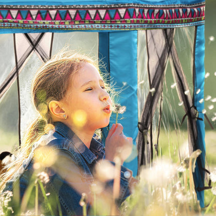 Hexagonal play tent