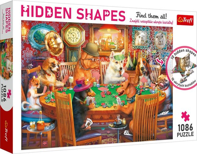 Hidden Shapes Dog Puzzle, 1000 Pieces
