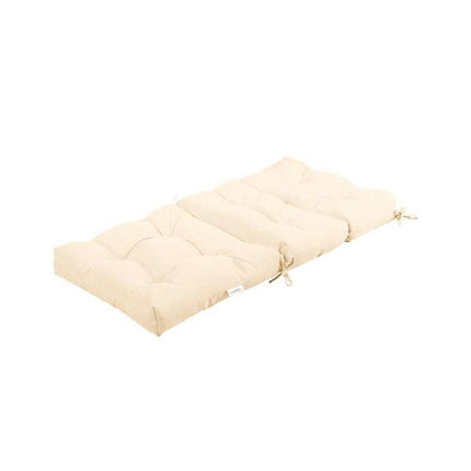 High Back Chair Cushion with 3-Position Adjustable Backrest, Beige, Waterproof
