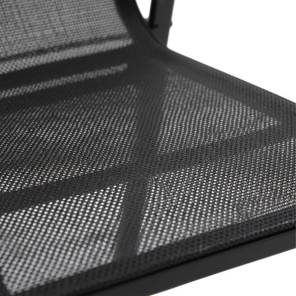 High-Back Stackable Garden Chairs, Breathable Fabric