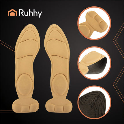High Heel Beige Foam Insoles, Size 35-42