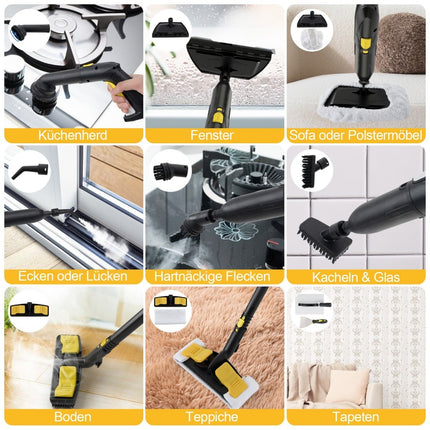 High-Pressure Steam Cleaner, 2000W, 1.8L Tank, 160C