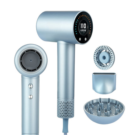 High-Speed Ionic Hair Dryer, 105000 RPM, 4 Heat 3 Speed