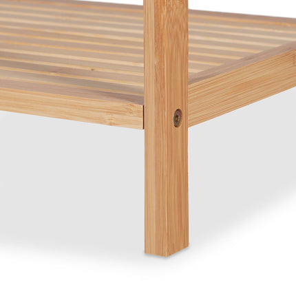 High bamboo bathroom shelf