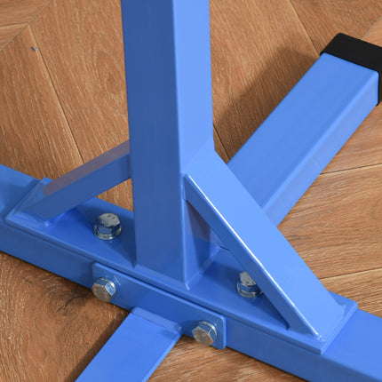 Adjustable gymnastic bar, 75 kg load, steel and wood