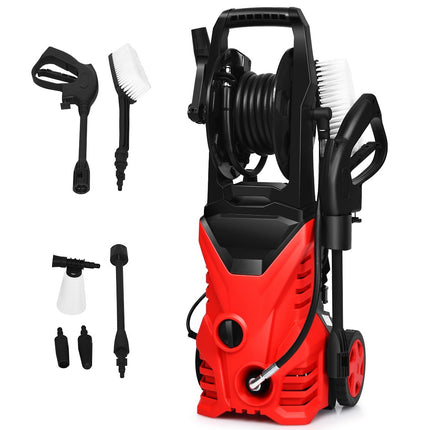 High-pressure cleaner 1400W patio cleaner blue/red 27 x 27 x 68 cm - red