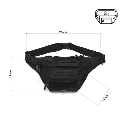 Hip Bag, Black – Compact, Versatile, Unisex