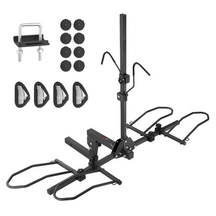 Hitch Mount Bike Rack, 2-Bike, 160 lb, 2-Inch, Tilt Fold