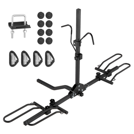 Hitch Mount Bike Rack, 2-Bike, Tilt-Fold, 80 lb Capacity