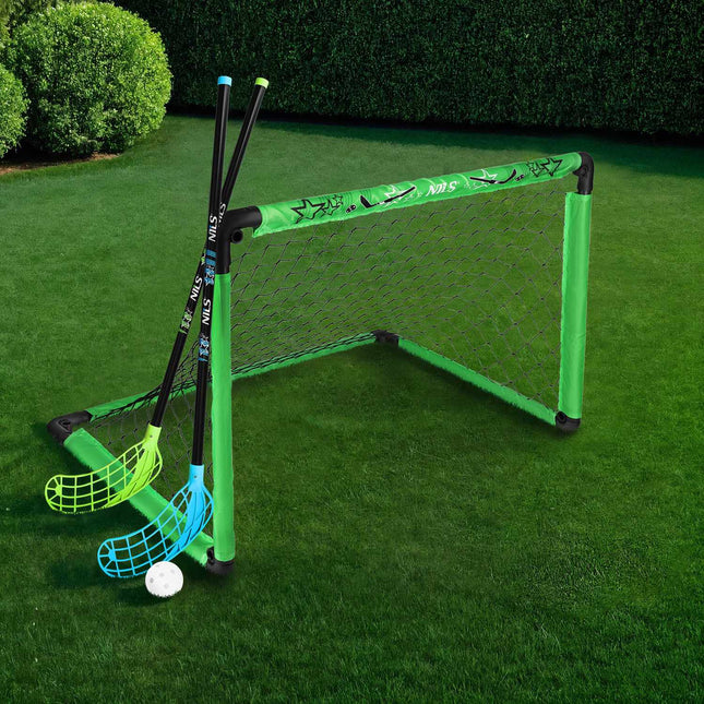 Hockeyset met doel, 2 sticks en bal