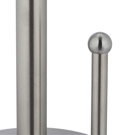 Holder for household paper in stainless steel