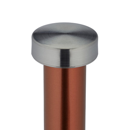 Holder for household paper in stainless steel