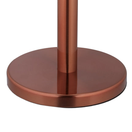 Holder for household paper in stainless steel