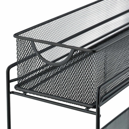 Holder for kitchen cabinets in metal