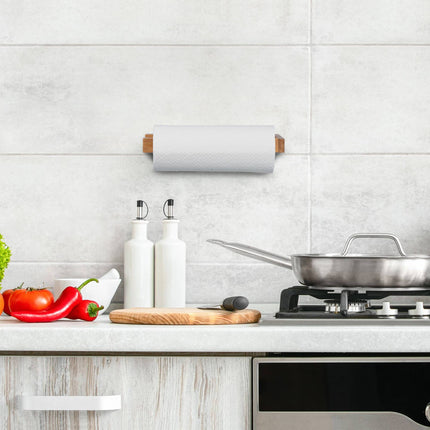 Holder for kitchen roll wall